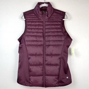Puffer Vest Purple Medium M NWT